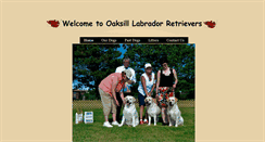 Desktop Screenshot of oaksilllabradors.com