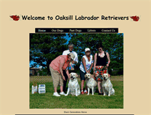 Tablet Screenshot of oaksilllabradors.com
